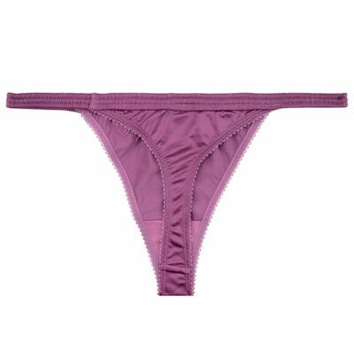 Purple lace panty up denim petticoat