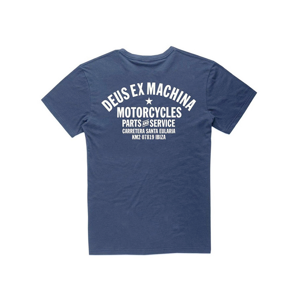 Deus Ex Machina Biarritz Address Pocket T-shirt (navy)