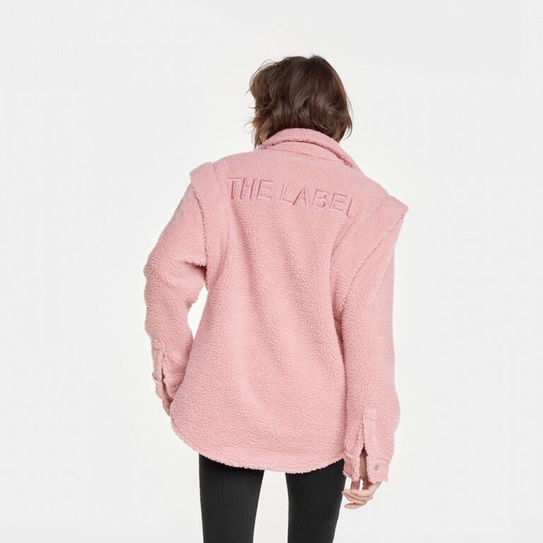 Pink teddy jacket | FERENT